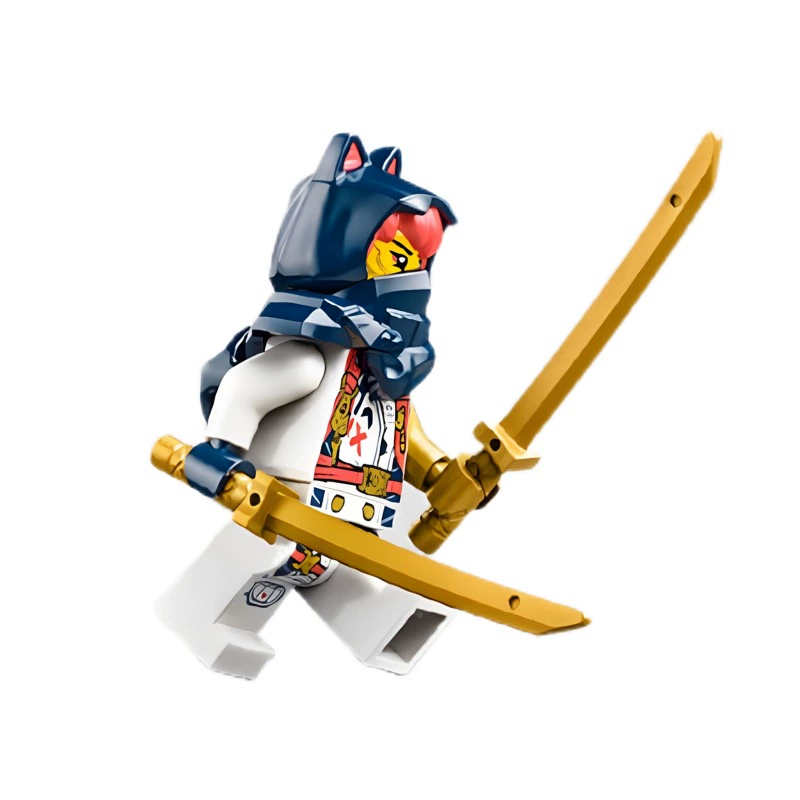 Собранная минифигурка ниндзя, совместимая с Lego, различные оружия, 8×4×3 см