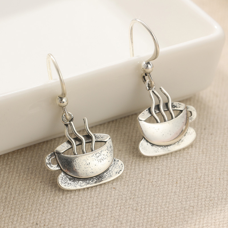 Chenyue Cross-Border Earrings European and American Simple Turquoise Copper Ear Clips Yiwu Jewelry
