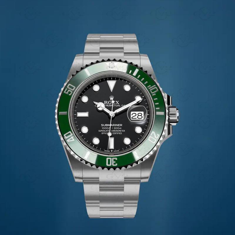 Official Authentic Rolex Green Water Ghost Watch Men's Fully Automatic Mechanical Watch Classic Waterproof Luminous Foreign Trade Watch