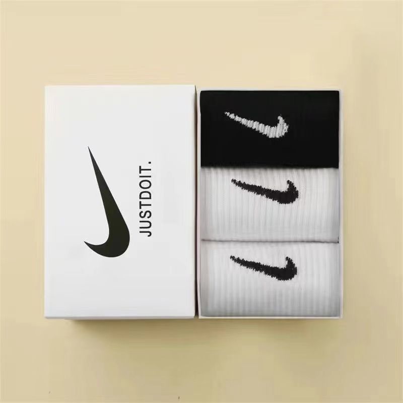 Caja de regalo calcetines hombres y mujeres calcetines de tubo de todo fósforo desodorante de algodón puro para correr deportes baloncesto estudiantes calcetines que absorben el sudor gancho