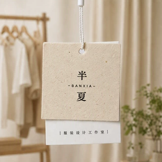 吊牌标签定制男装女装内衣通用棉麻吊牌定做工厂直发免费设计吊卡