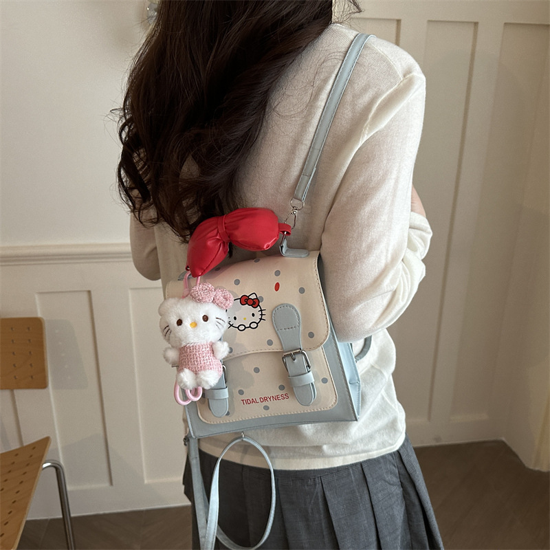 Mochila de dibujos animados coreanos para mujeres 2026 simple verano nuevo lindo mochila de mano