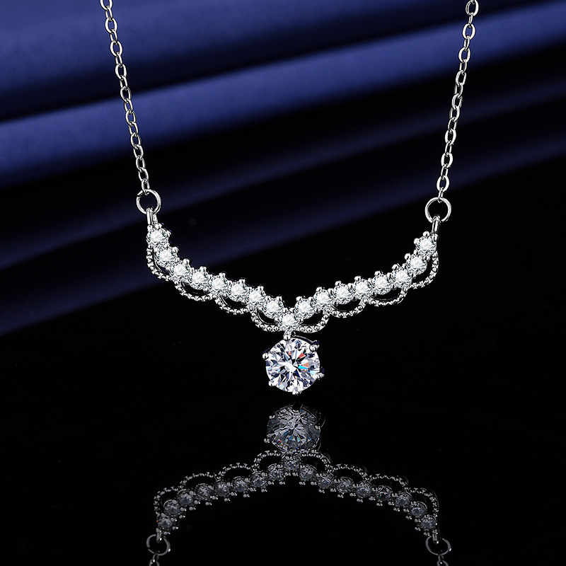 X161 Collier Ailes d'Ange 1 Carat