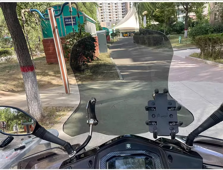 Suitable for Haojue Afr125 Windshield Scooter Front Windshield High-Definition Transparent Suzuki Uy125 Front Windshield
