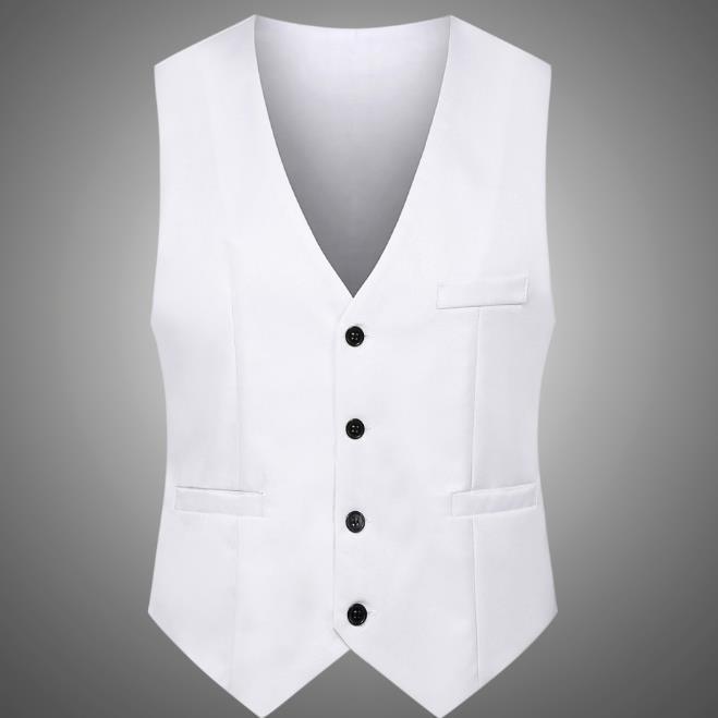 Men's Korean style slim fit suit vest, business casual, spring and autumn professional best man suit vest