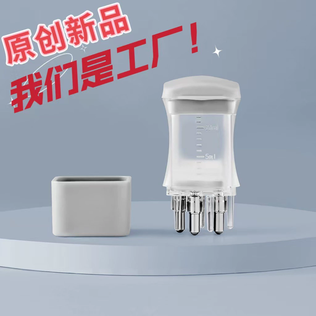 Трансграничный Новый аппликатор для медицины кожи головы Mino 1 мл жидкая направляющая Массажная расческа 5-игольный портативный аппликатор с шариковым покрытием