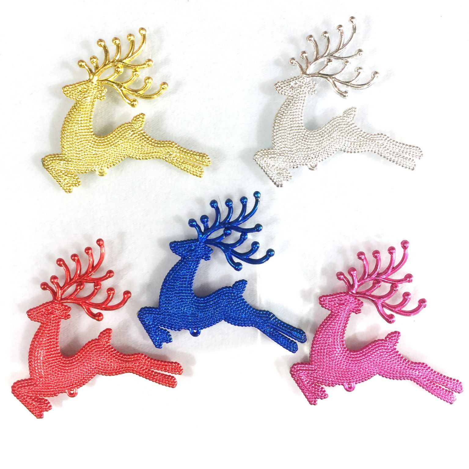 Christmas tree decorations, deer, elk, beaded deer, accessories, bell pendants, multiple specifications to choose from, exclusive for cross-border supply