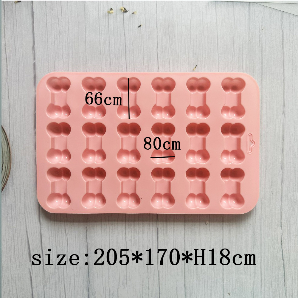 18 huesos 163 chocolate molde de silicona pastel helado pudín molde de postre jabón utensilios