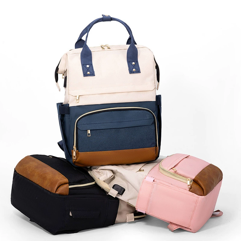 Capacious high quality trend backpack for mother and baby