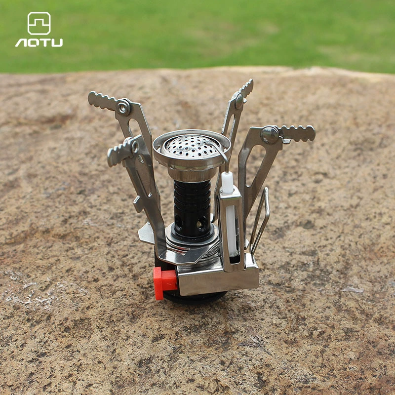 Пикник Кемпинг интегрированная мини печь с электронным зажиганием портативная плита AT6312