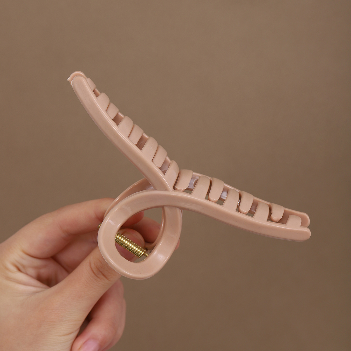 Pequeño cuadrado suave silicona clip para el cabello clip para el cabello suave anti-choque protección de la cabeza de back clip para el cabello resistente a caídas clip para el cabello duradero