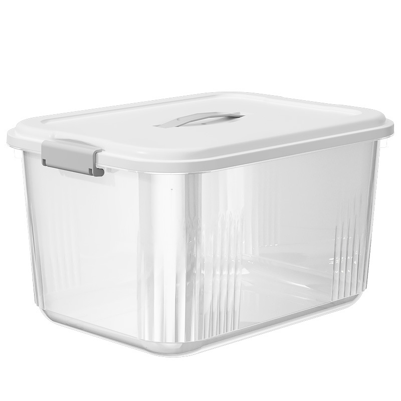 Caja de almacenamiento plástico con tapa portátil ecológica varios tamaños image 7