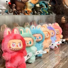 高质量拉布布3.0代前方高能马卡龙搪胶脸潮玩系列毛绒公仔盲盒