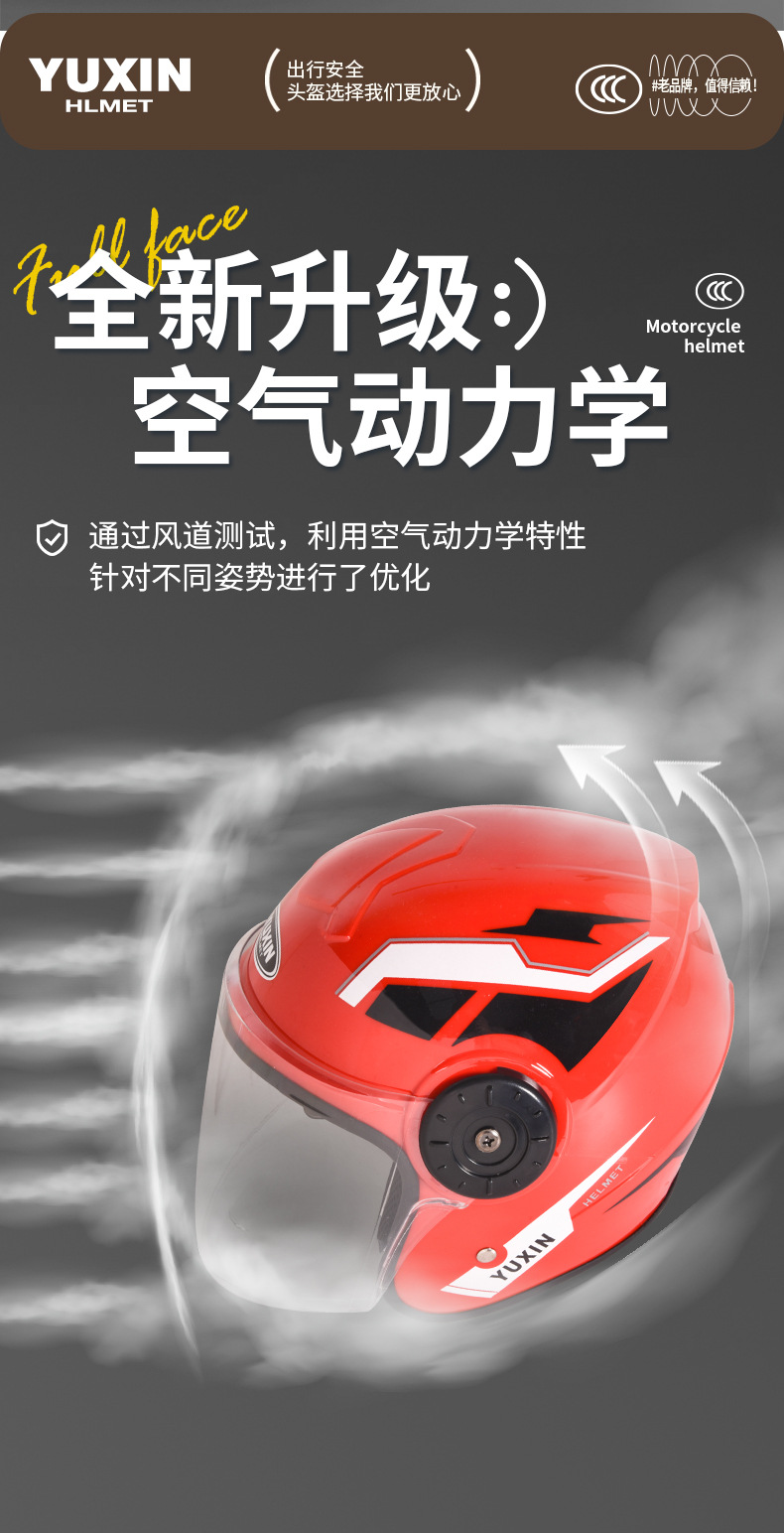 3C Certified Dual-Mirror Electric Motorcycle Helmet for Women and Men, Half Helmet for Electric Scooters, Safety Helmet for Electric Vehicles