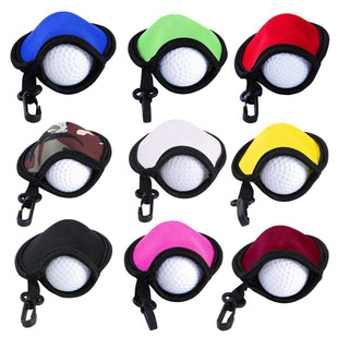 Cross-border hot-selling diving material golf cover mountaineering buckle hook inner fleece-lined diving material mountaineering small hanging bag