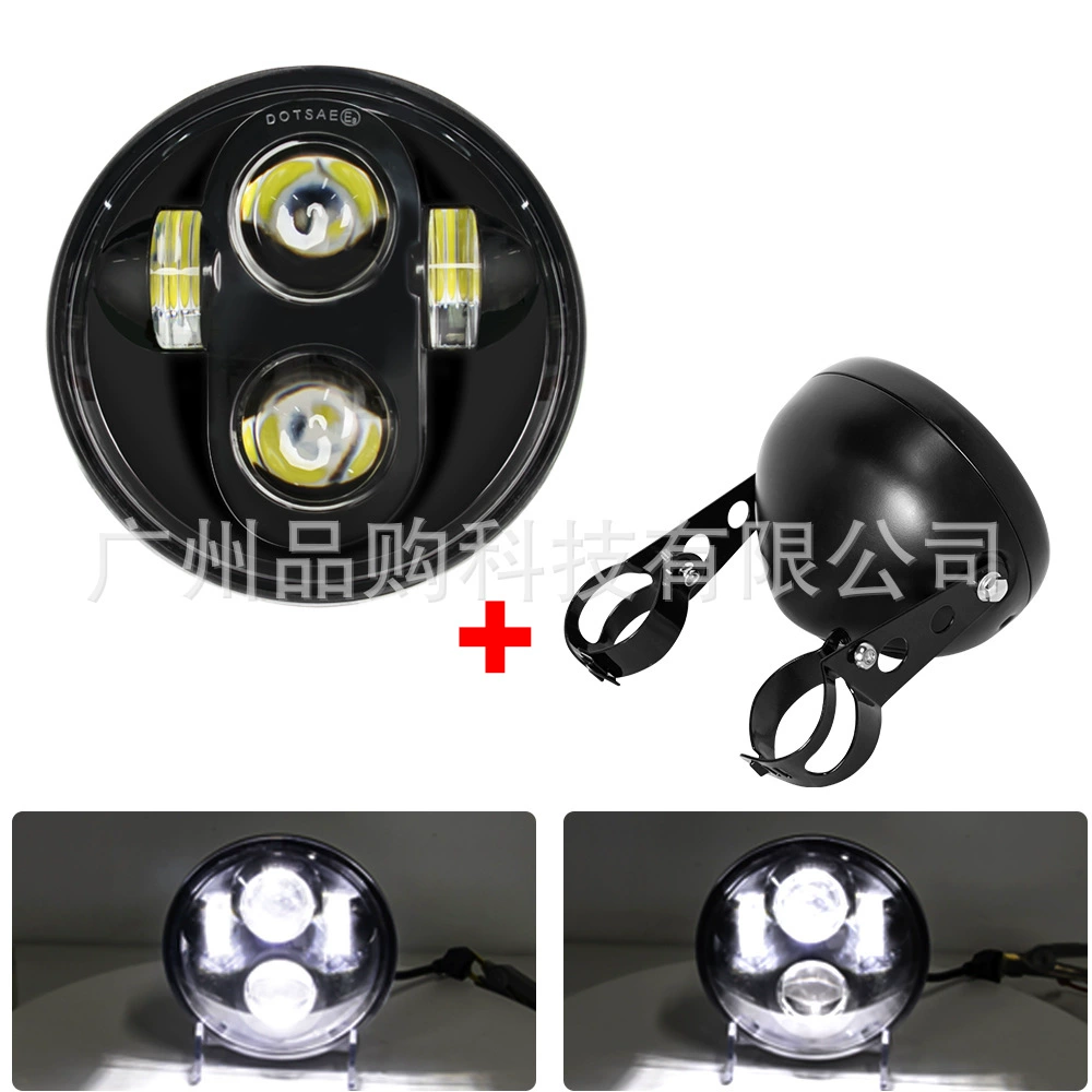 5,75-дюймовые фары с корпусом и кронштейном для Harley Wrangler внедорожник фары мотоцикл универсальный