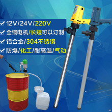 夏琅手提式电动抽油泵耐腐蚀化工抽液泵柴油泵油桶泵油抽子220V