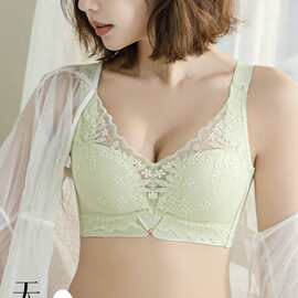 婷婷8827#精致压花蕾丝减压杯内衣36-40中薄B杯聚拢集中尾单文胸