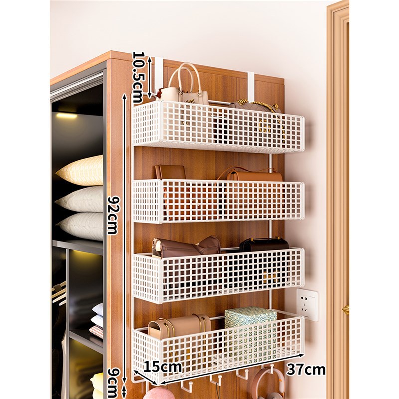 흰색 4단 대형 후크(캐비닛 측면 버전)