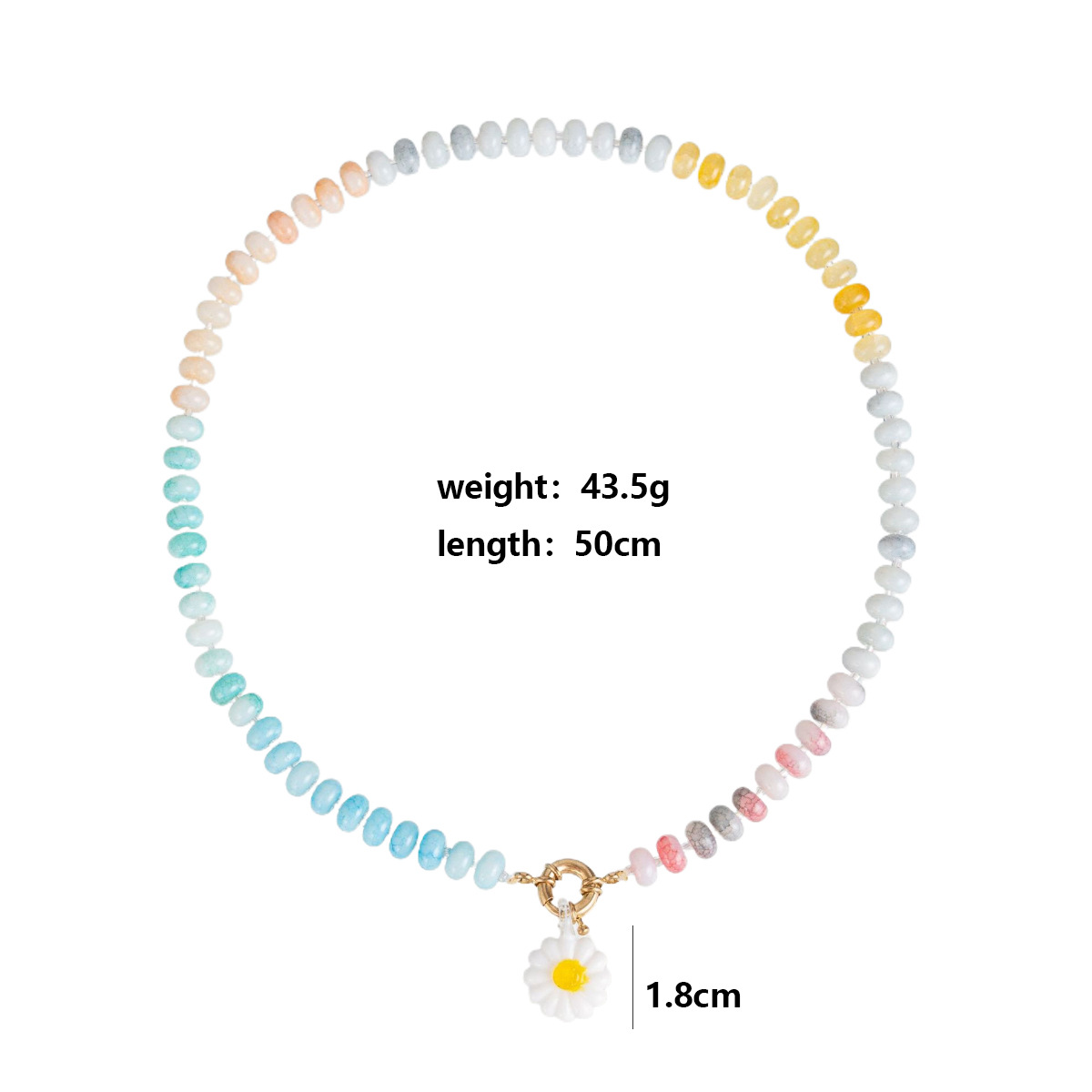 주판구슬 14호 + 옐로우 하트 밀키 화이트 데이지