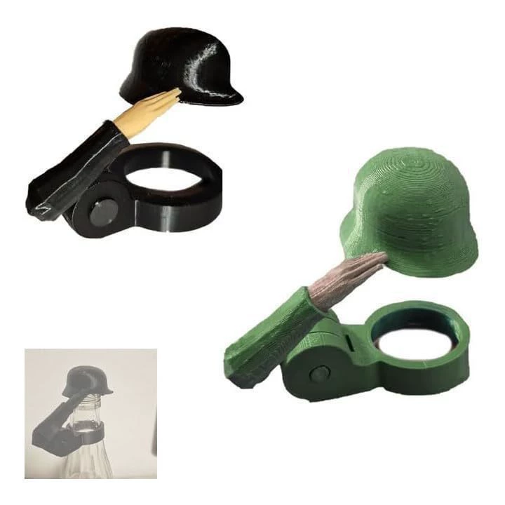 [跨境新品 Soldier Salute Beer Bottle Helmet啤酒瓶盖创意]