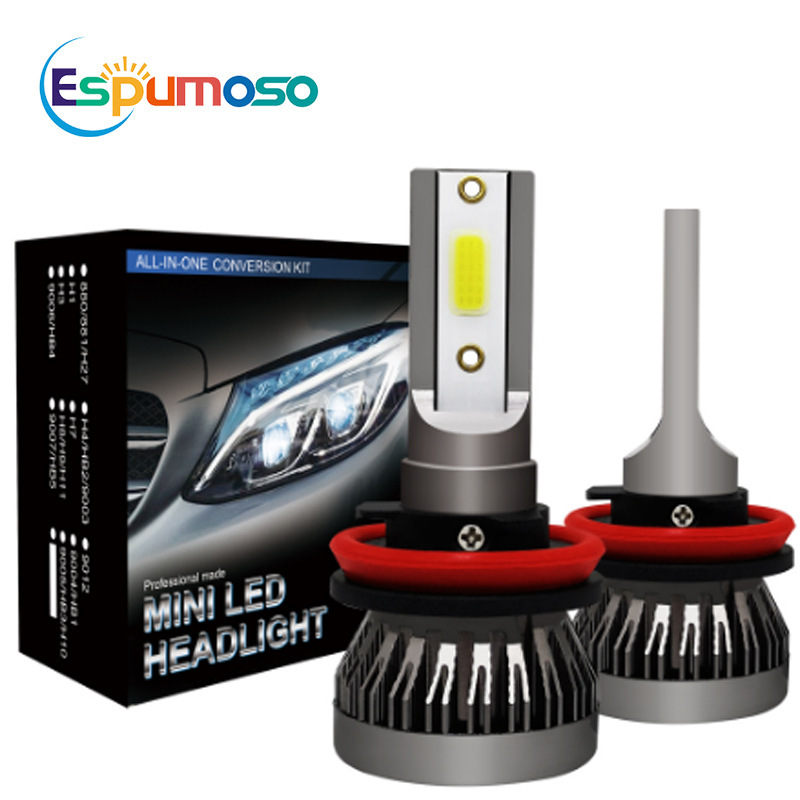 Cross-border explosives C6S2 mini car led headlight fanless integrated headlight H1H4H7H11 fog lamp