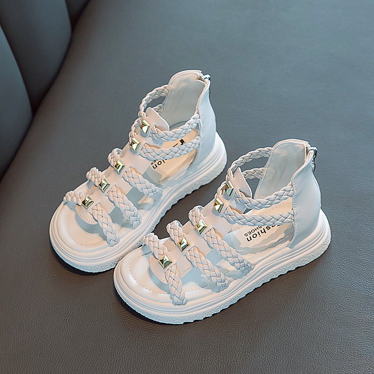 Girls' Breathable Summer Sandals – Princess-Inspired Sporty Strappy Sandals For Big Kids (Sizes 26-37)_voghion.com