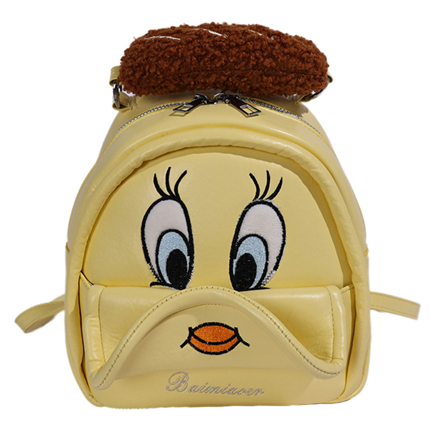 Yuanqi mochila encantadora chica viajar mochila pato 2026 mujer nuevo nicho mini dibujos animados
