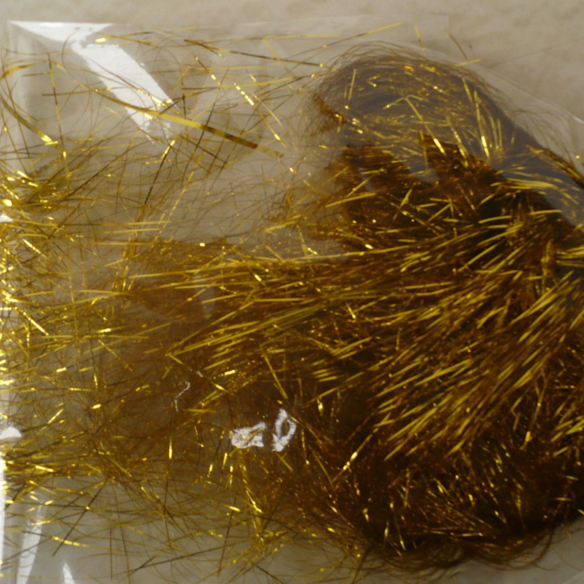 METALLIC YARN  12MICRON薄柔软亮细冰丝绑鱼饵装饰捻羊毛纱线用