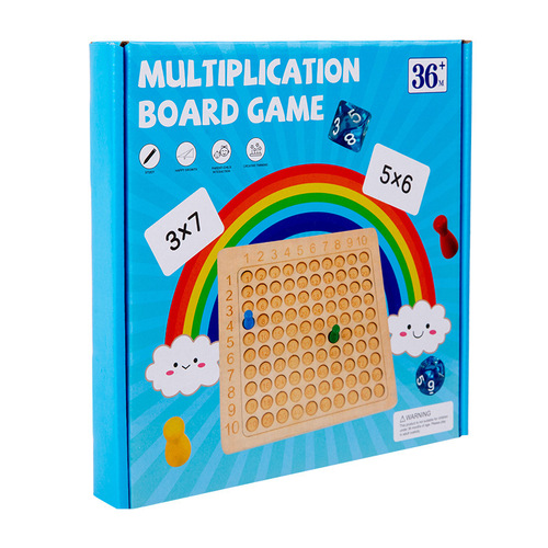 Children's educational nine-nine multiplication table enlightenment arithmetic multiplication operation teaching aids kindergarten early education wooden toys