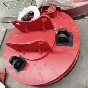 Electromagnetic Suction Cup Crane Scrap Steel Handling Uniform Magnetism 1.5m Traveling Round Powerful Electromagnet