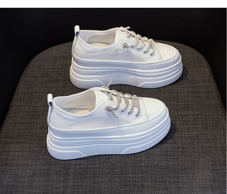 Giày sneaker nữ đế dày lưới thoáng khí tăng chiều cao mùa hè 2026 — M2227 Cam, M2227 Đen, M2227 Trắng chi tiết 28