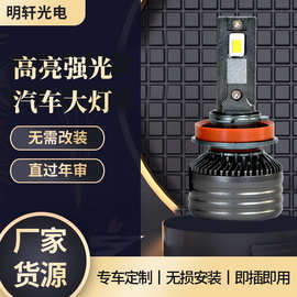 大功率汽车led大灯远近光汽车雾灯批铜管散热汽车led大灯厂家供货