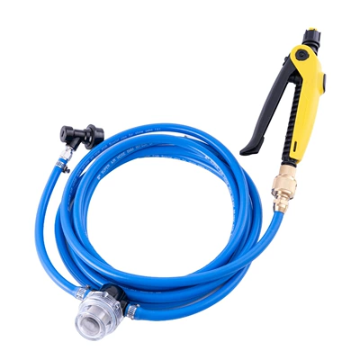 Car Film Application Tools, Invisible Car cleaning tools - blue-pipe-with-filter-and-yellow-nozzle