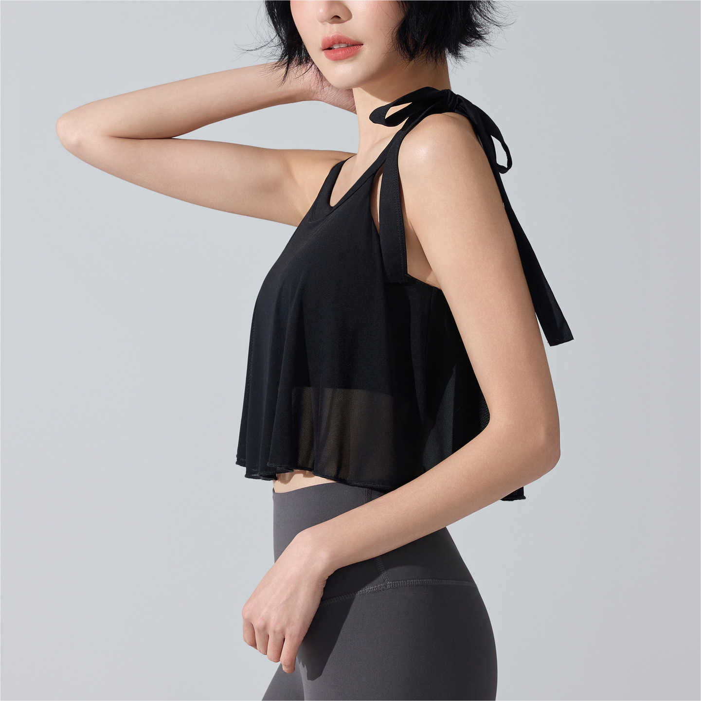 ropa interior deportiva transfronteriza femenina espalda antichoque una taza fija de malla sujetador chaleco pilates ropa de yoga