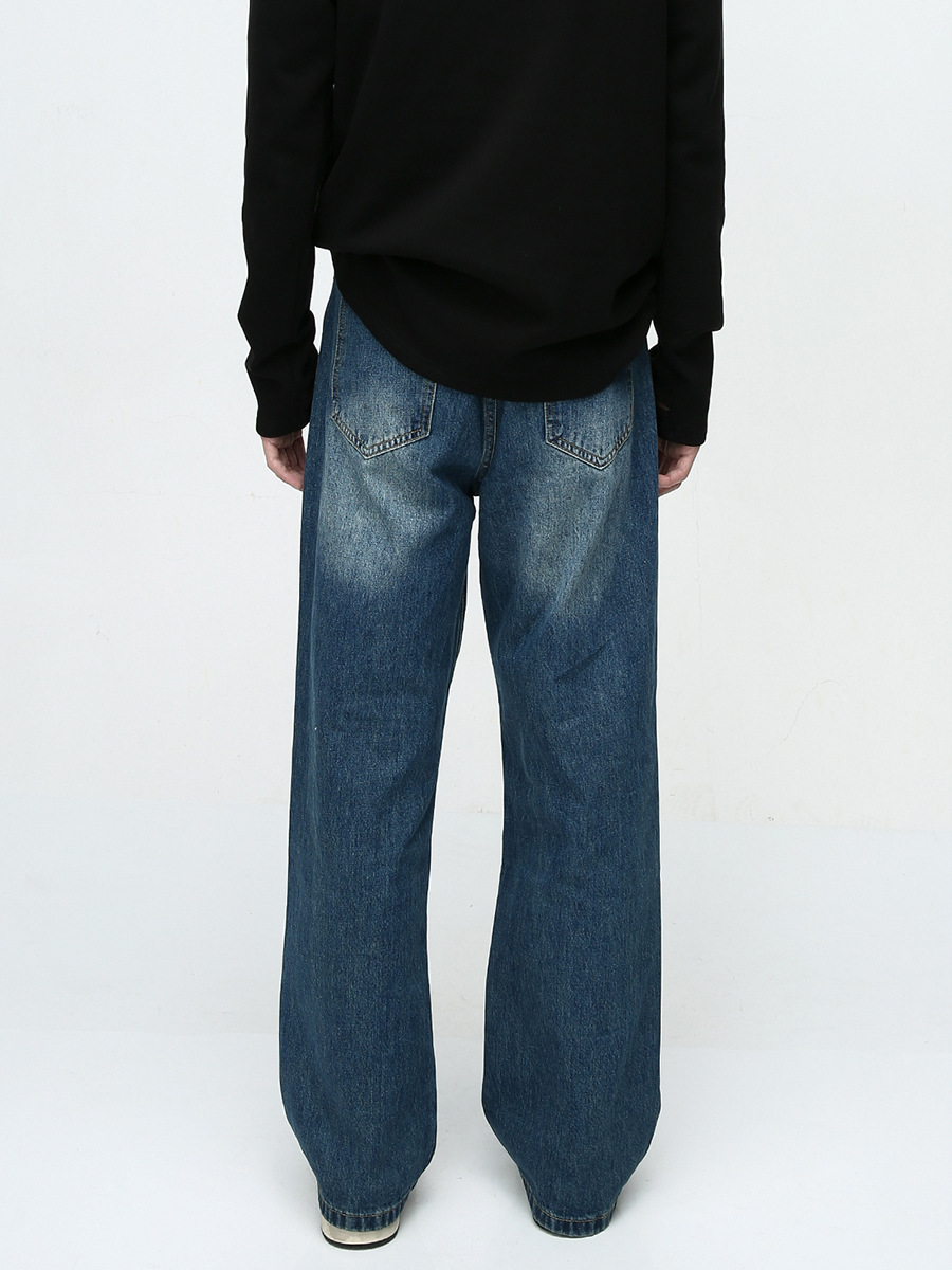 Mtlclothes ropa de Hombre | 2023 otoño nueva American High Street alta sentido costura nicho diseño jeans