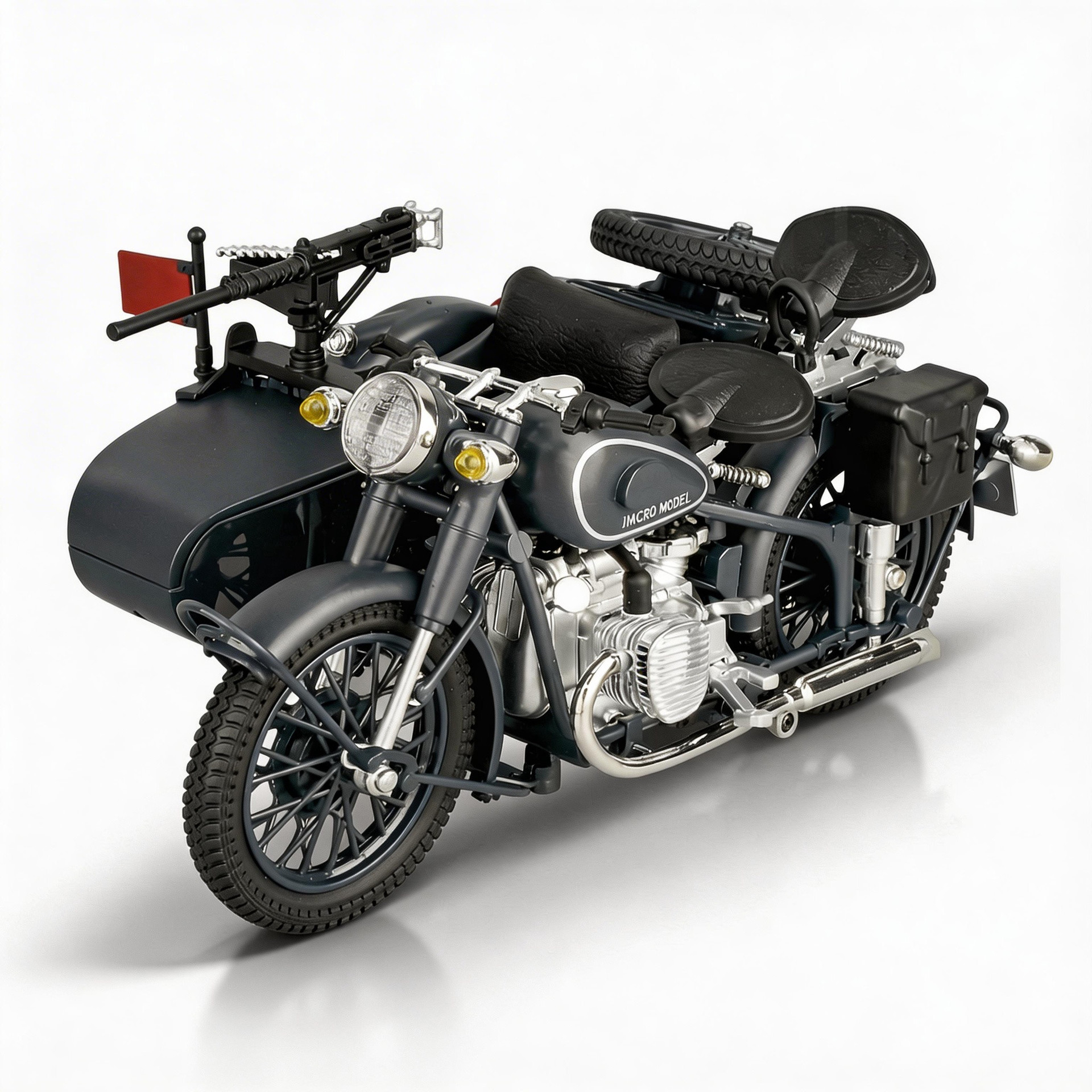 1:10 modelo de motocicleta de aleación de tres ruedas iluminación y música para regalos de niños premios de examen