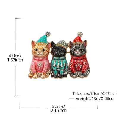 calico cat design, suit pin, Yaxa sancaqları