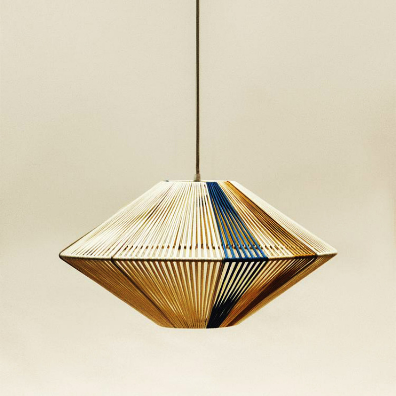 Transfronterizo nórdico creativo lámpara de casa restaurante bar de alojamiento de la personalidad lámpara trenzada retro sala de té lámparas decorativas