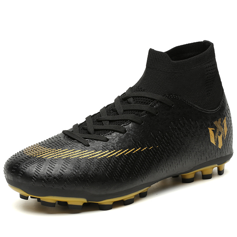 Long nails black gold 2518