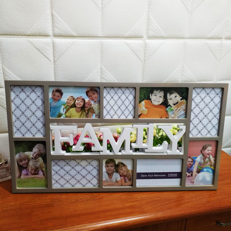 Plastic Photo Frame New Arrival Color love Photo Frame Polymer Material Injection Molding Creative Wall Hanging Photo Wall Studio