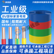 国标BV纯铜电线2.5/4/6/10平方绝缘阻燃电缆线家装开关插座电源线