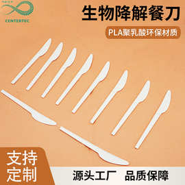 一次性餐刀PLA聚乳酸生物降解环保餐刀甜品蛋糕刀工厂直供可定制