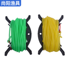 失手绳带拉手实心橡胶失手绳弹力护竿绳遛鱼绳垂钓用品脱手绳