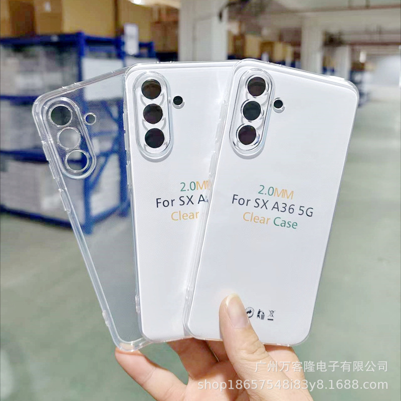 Suitable for Samsung S26/S25/S24 A72 2.0mm Thickened Transparent Case A16 A35 Precision Hole A15 Mobile Phone Case Suitable for Samsung S26/S25/S24 A72 2.0mm Thickened Transparent Case A16 A35 Precision Hole A15 Mobile Phone Case