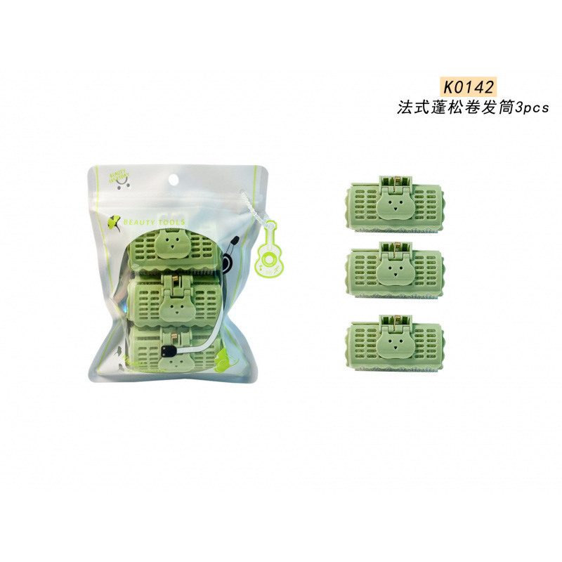 K0142 - tubo francés de pelo rizado esponjoso 3pcs