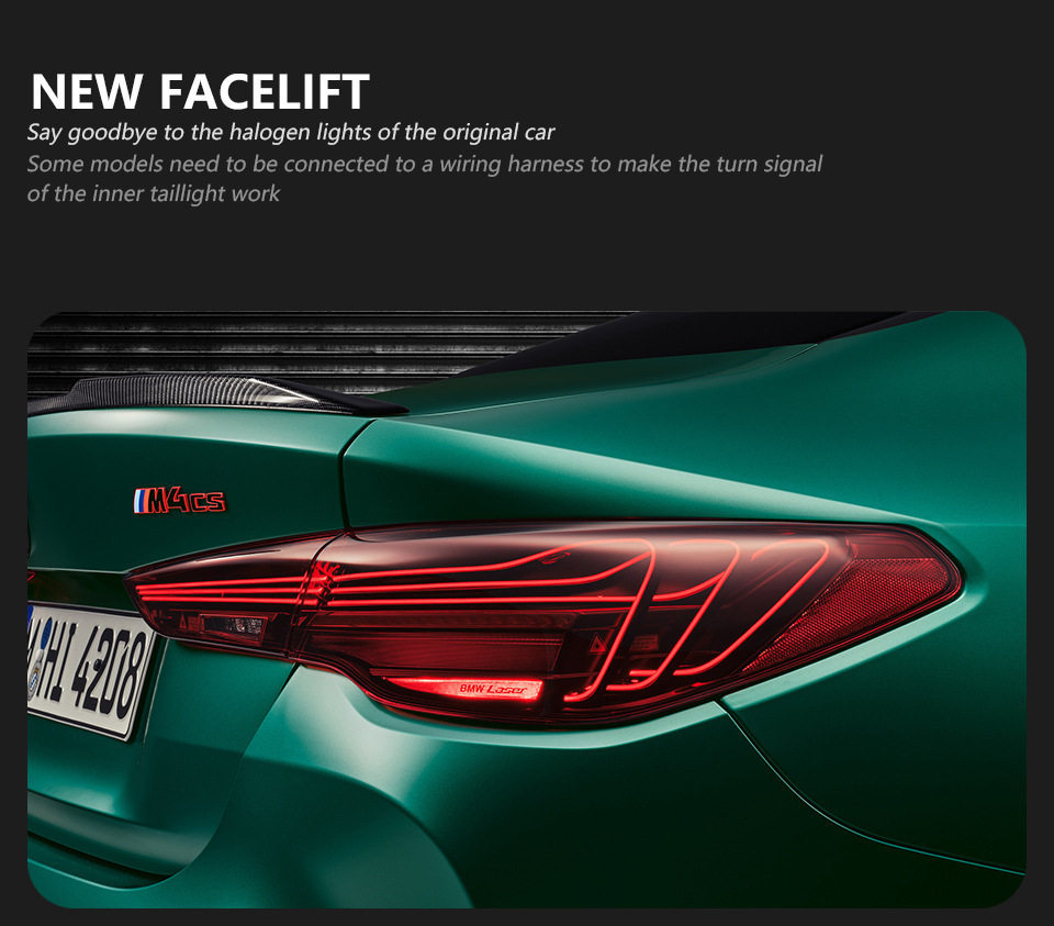 Specially Designed for Bmw 4 Series G22 Led Tail Light Assembly Modification G23 G82 M4 Csl Sequential Turn Signal Tail Lights