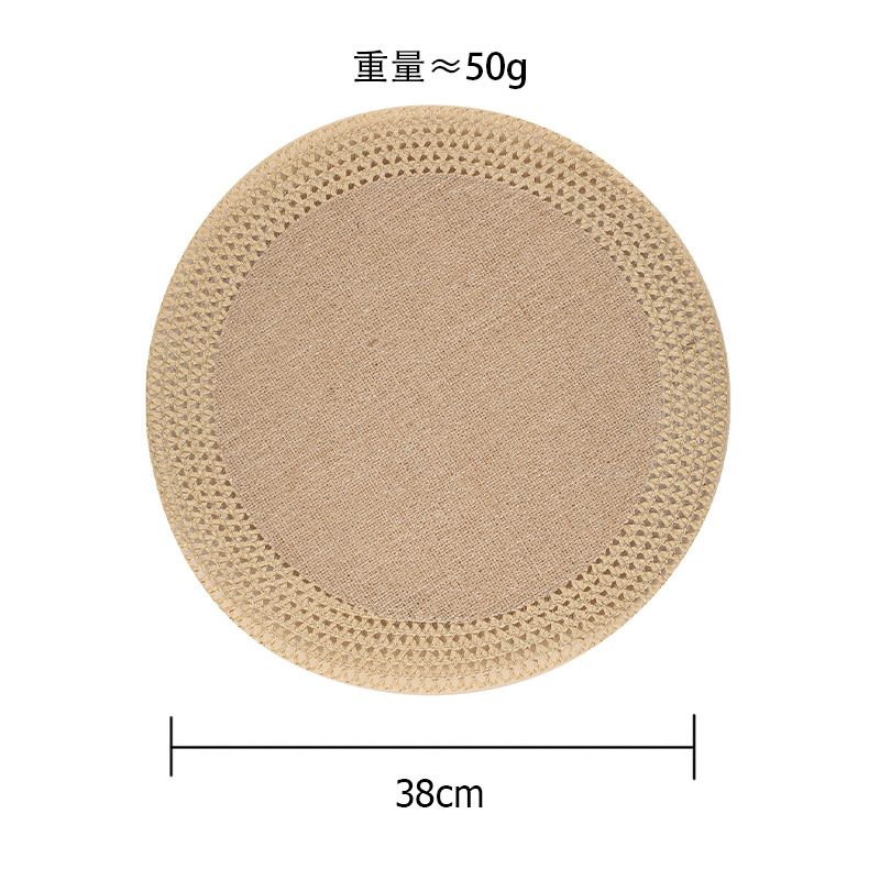 Comercio electrónico transfronterizo exclusivo para colchones aislantes de color natural japonés almohadillas de yute ecológicas almohadillas de maíz almohadillas de tazón de cuero almohadillas de agua
