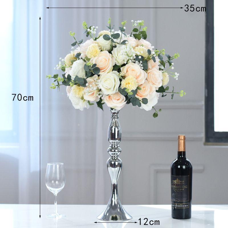 라이트 샴페인 실버 꽃병