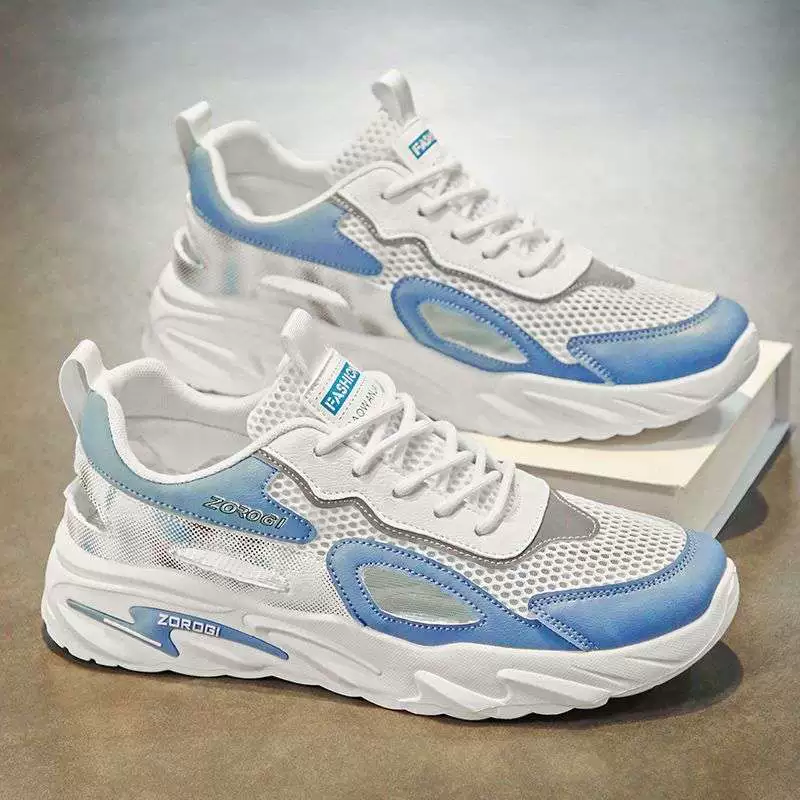 Мужские сандалии 2025 новые весенне-летние дышащие с сетчатыми вставками, мужские спортивные и повседневные пляжные туфли для мужчин